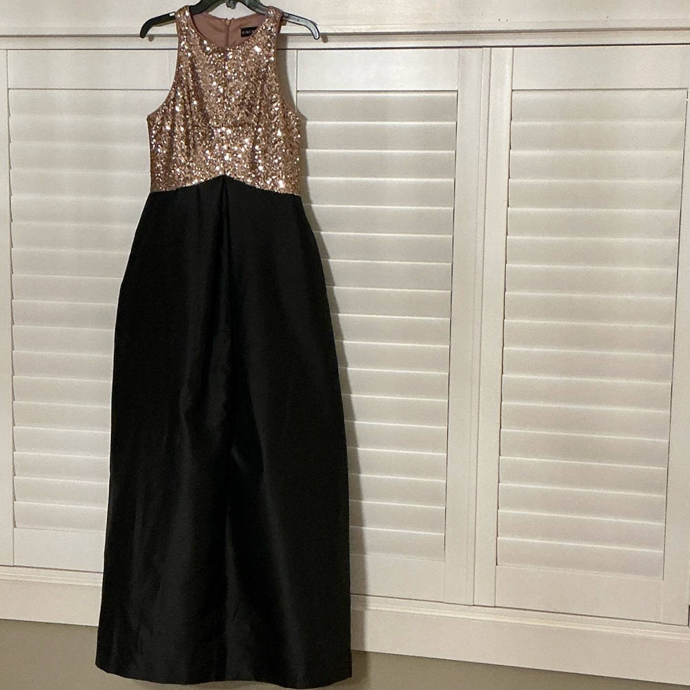 Cachet Rose Gold Sequin  Formal Dress